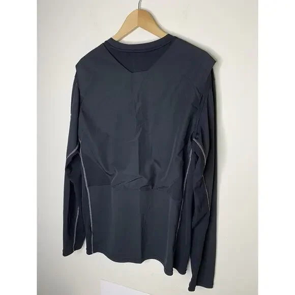 Merrell SelectWick Mens XL Long Sleeve Athletic Pullover Long Sleeve Black - Picture 3 of 8